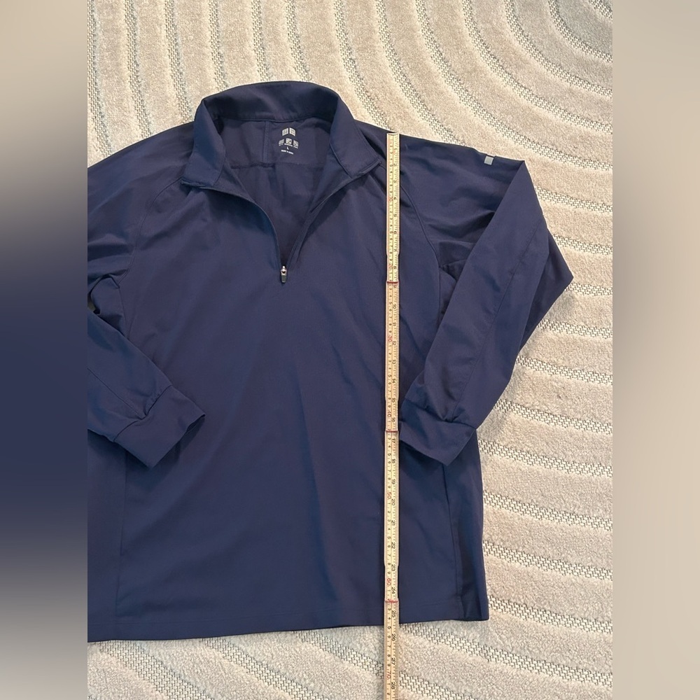Uniqlo DRY-EX UV Protection Half-Zip T-Shirt Jacket Pullover in Blue - L - Picture 12 of 13